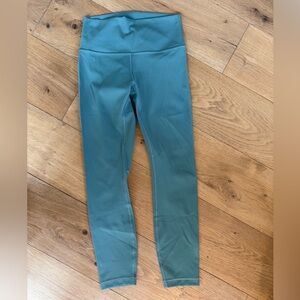 NWOT Lululemon Wonder Train Teal Leggings